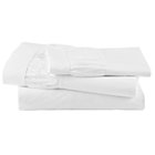 Twin White Frilled Sheet Set(includes 1 fitted sheet, 1 flat sheet and 1 case)