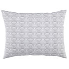 Grey Scalloped Sham 