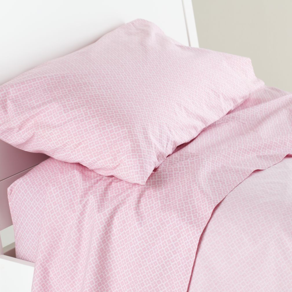 Printed Pink Diamonds Duvet Cover