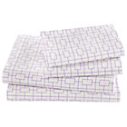 Full Lavender Window Pane Sheet Set (includes 1 fitted sheet, 1 flat sheet and 2 cases)