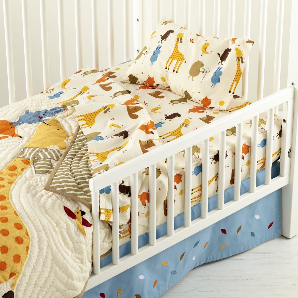 Bright Eyed, Bushy Tailed Toddler Sheet Set