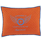 Transit Authority Orange Quilted Sham