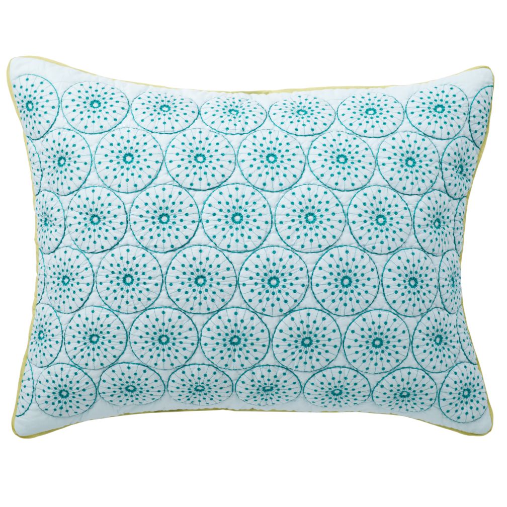 Blue Wildflowers Circle Sham