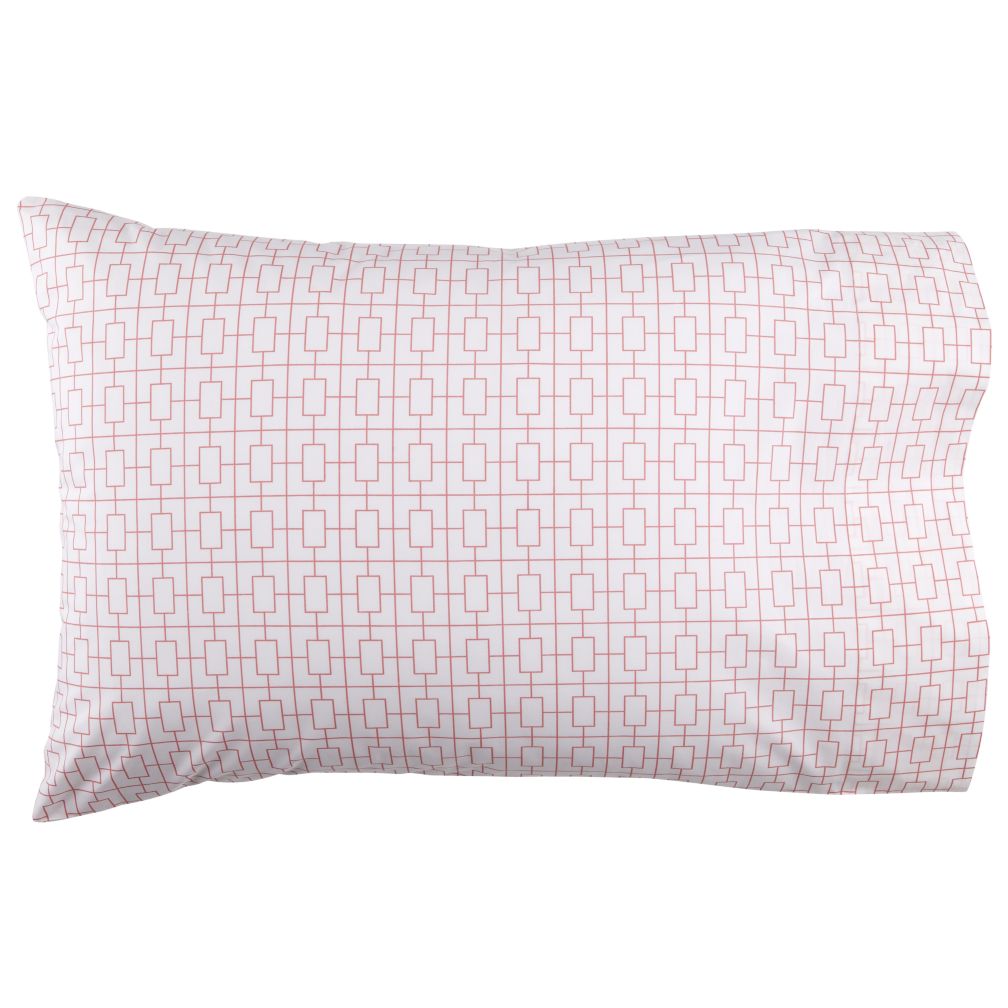 Window Pane Pink Pillowcase