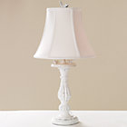 White Shade/ Bird Bath Lamp