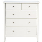 White 2-Over-3 Blake Dresser