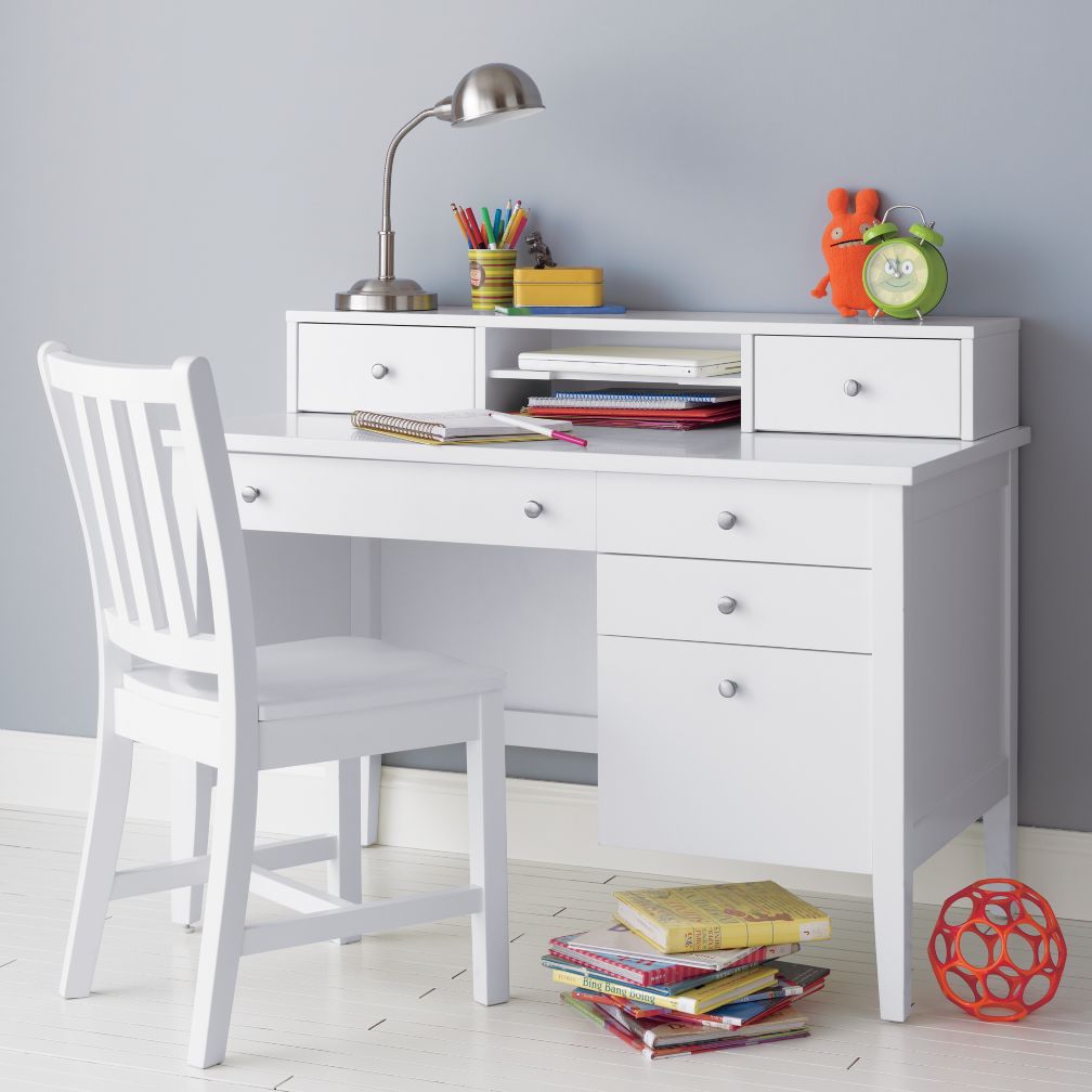 Blake Desk & Hutch (White)