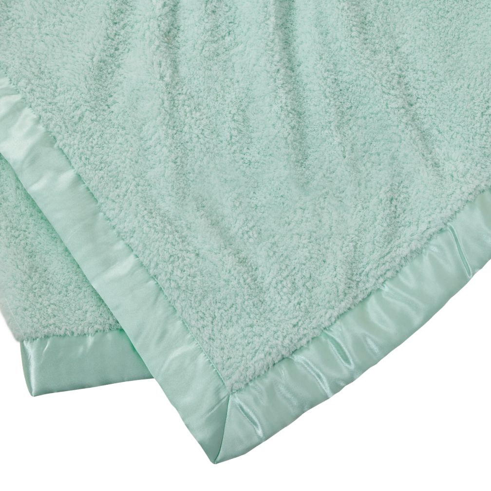 Personalized Lt. Green Cuddle Me Softly Baby Blanket