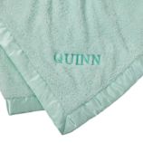 Personalized Cuddle Me Softly Baby Blanket (Lt. Green)