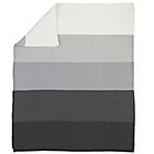 Grey Knit Ombre Blanket