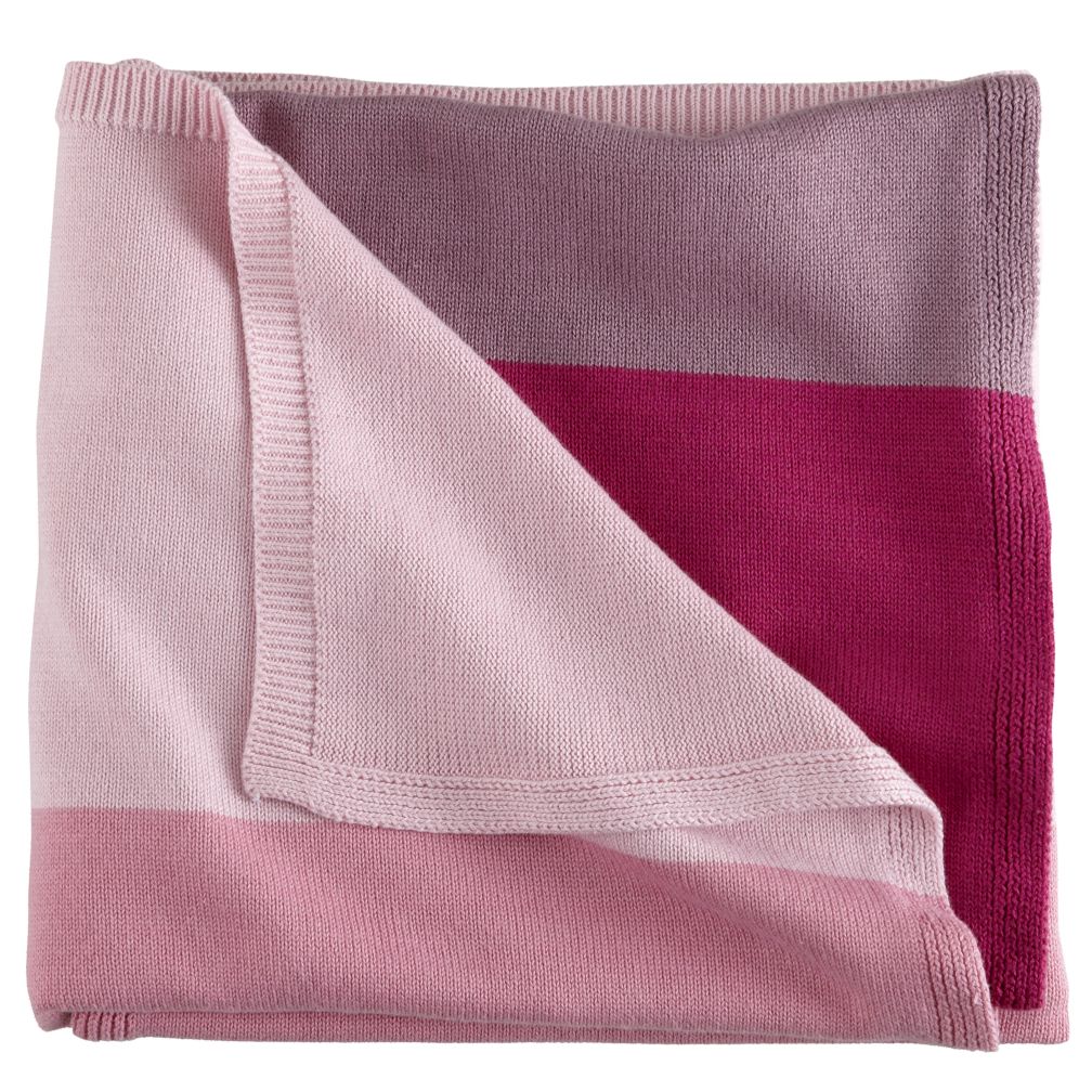 Knit Ombré Blanket (Pink)