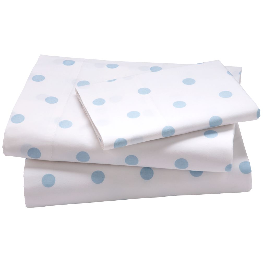 Blue Pastel Dots Sheet Set (Twin)