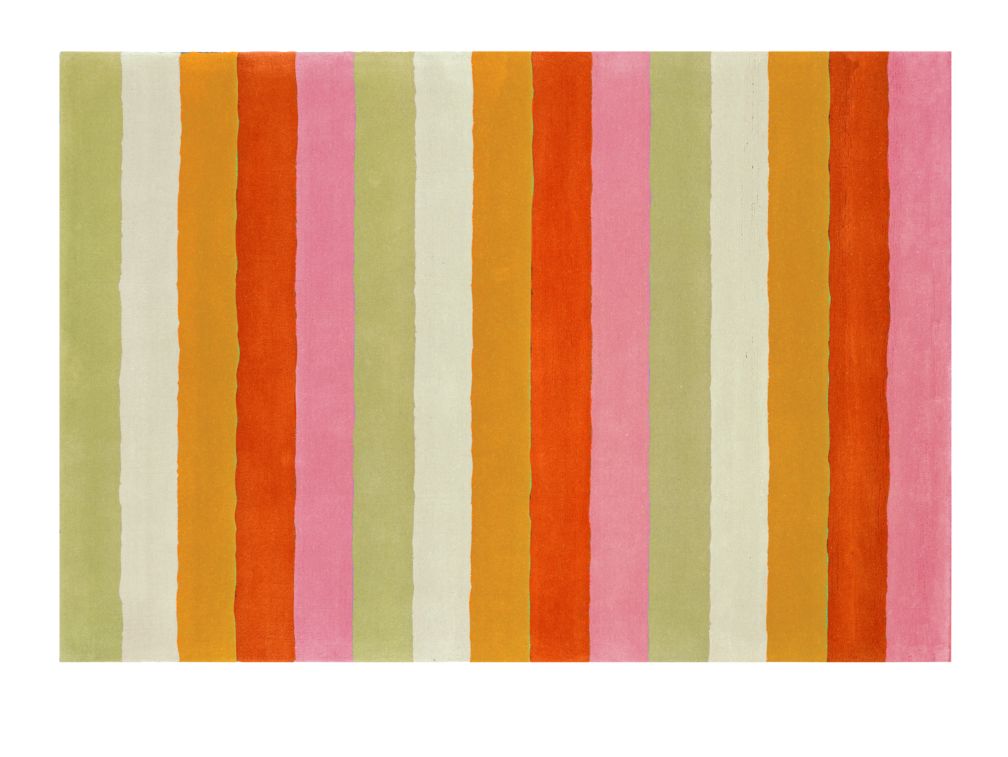 Bold Stripe Rug (Pink/Orange)