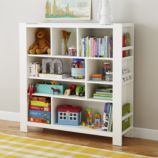 Compartment Department Bookcase (White)