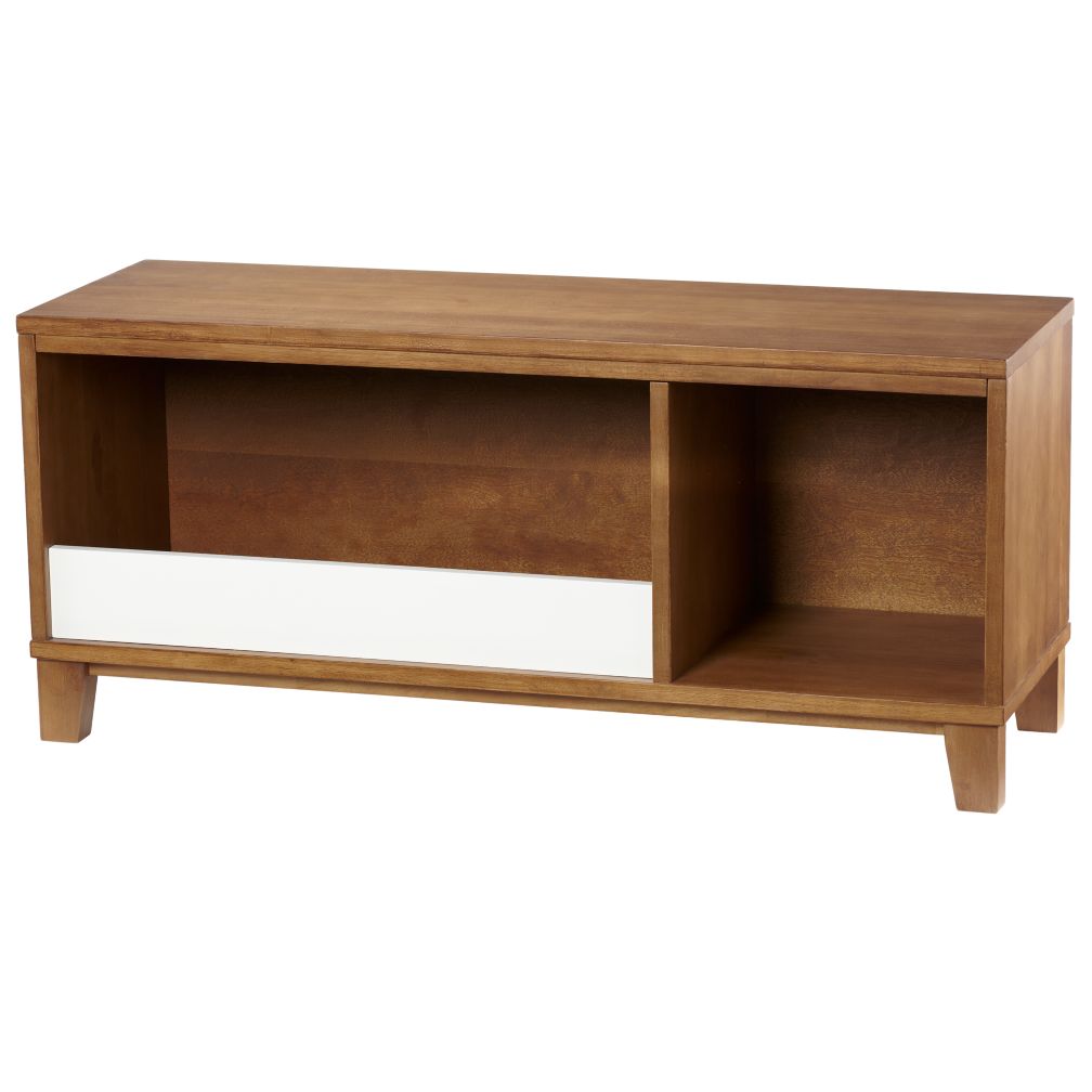 District Storage Bench/Bookcase with Bin