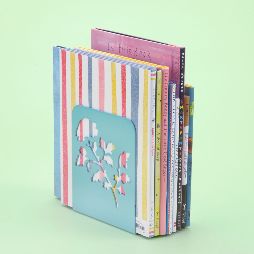 Just Leafing Through Aqua Bookends (Set of 2)