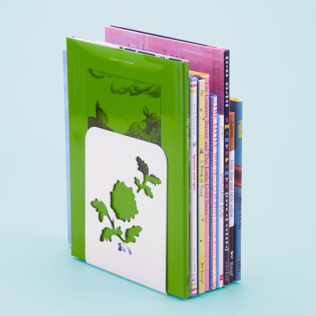 Just Leafing Through White Bookends (Set of 2)