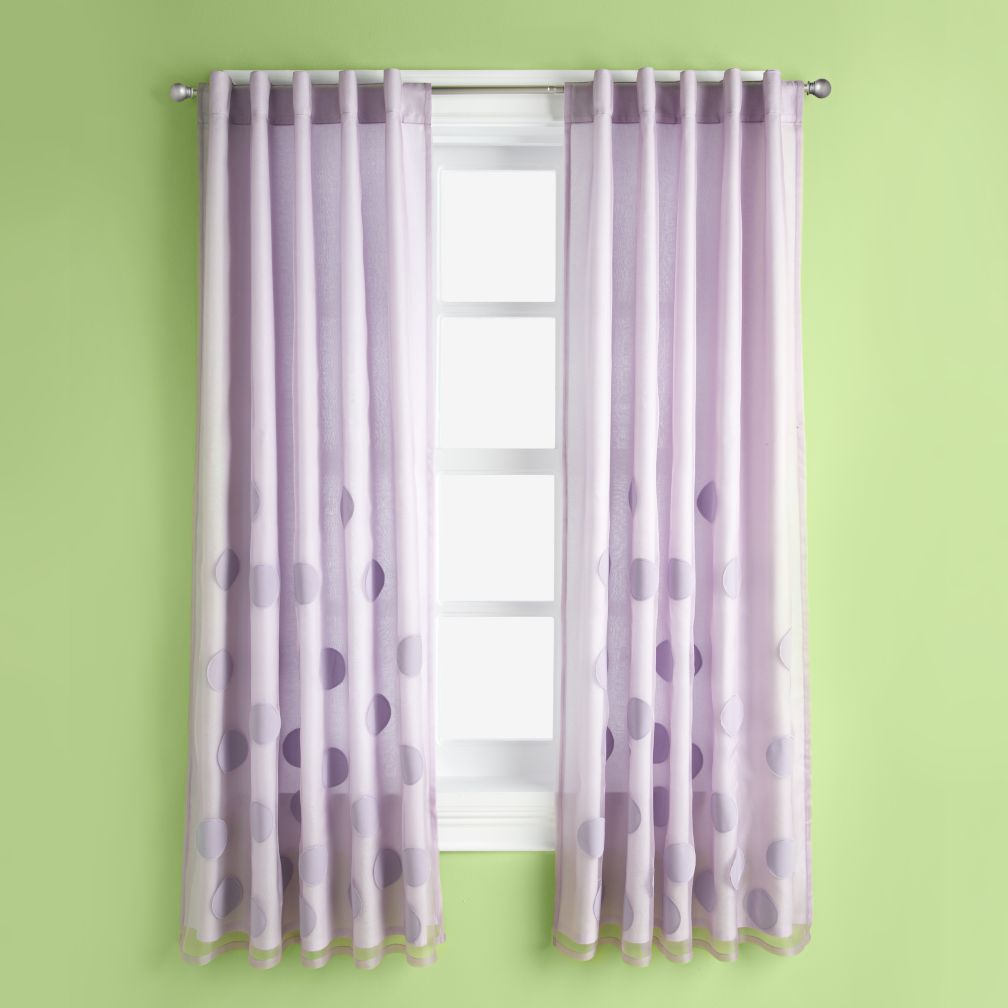 Tiny Bubbles Curtain Panels (Lavender)
