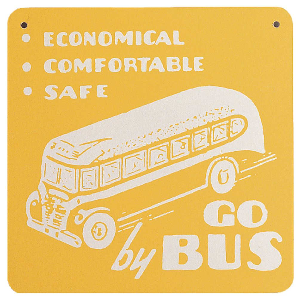 Bus Sign (Yellow)