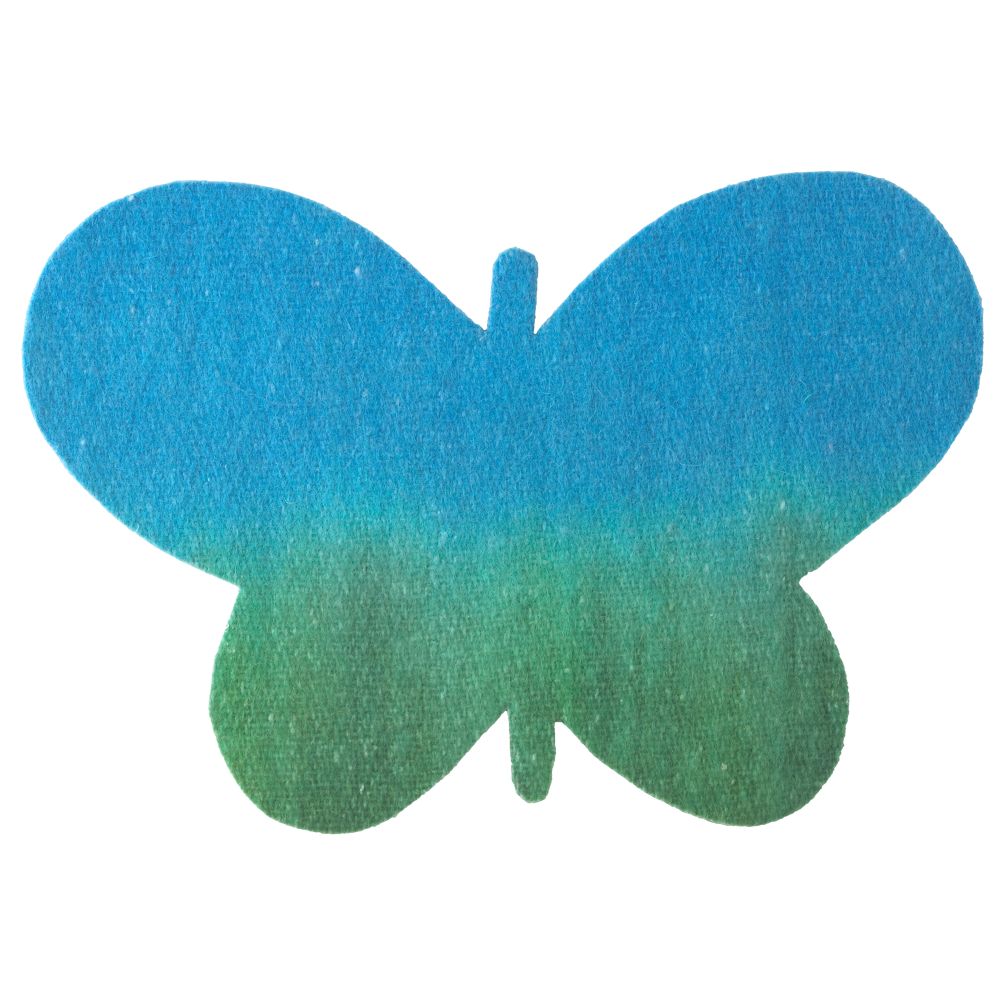 Green Caterpillar Felt Butterfly