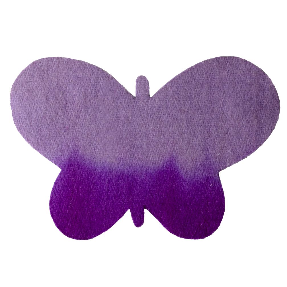 Lavender Caterpillar Felt Butterfly
