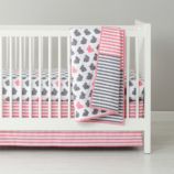 New School Crib Bedding (Hop to It)