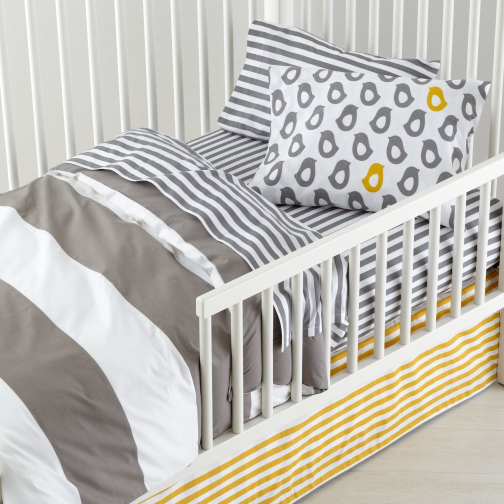 New School Toddler Bedding (Widest Stripe)