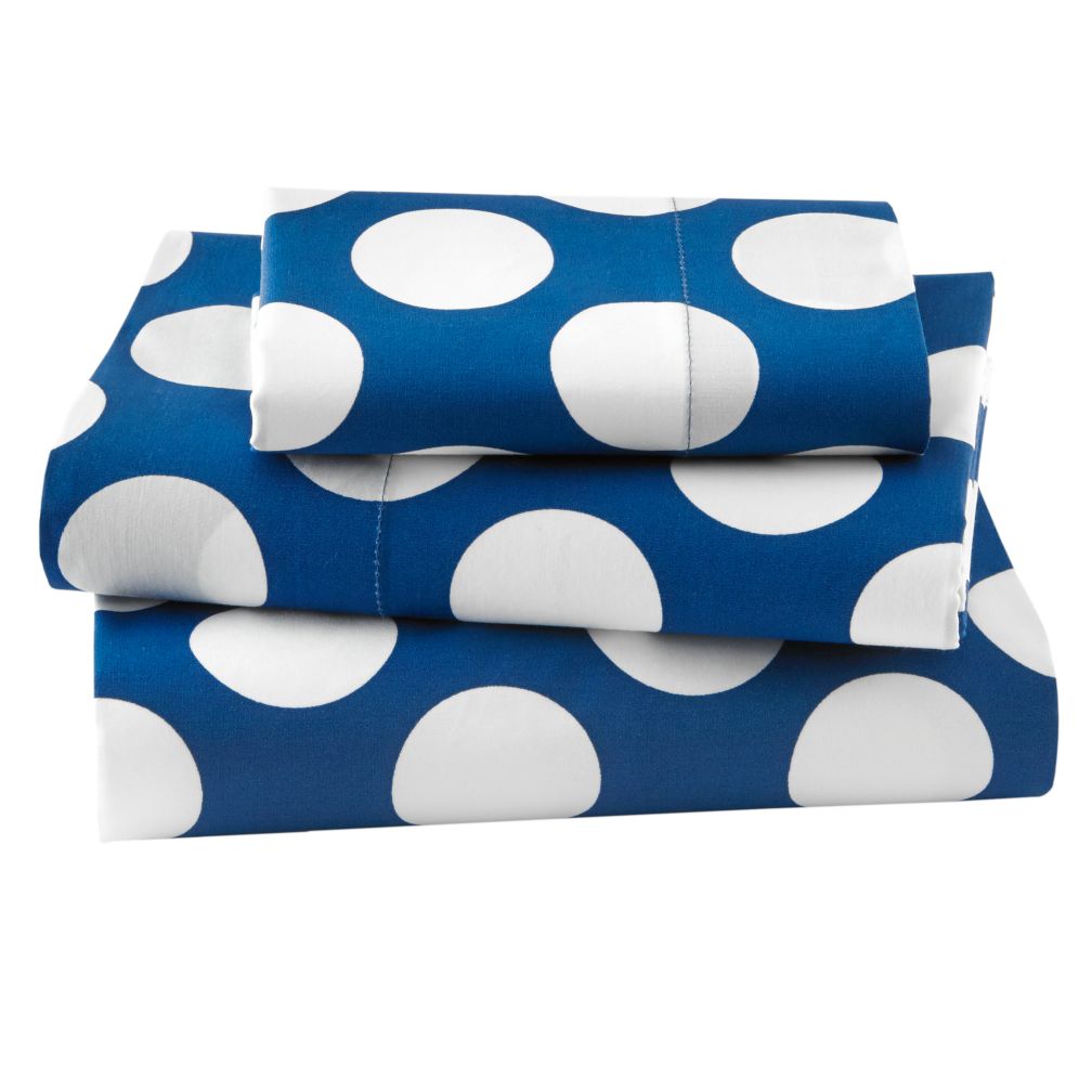 Toddler Blue Dot Sheet Set