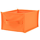 Orange Canvas Shelf Bin