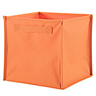Orange Canvas Cube Bin
