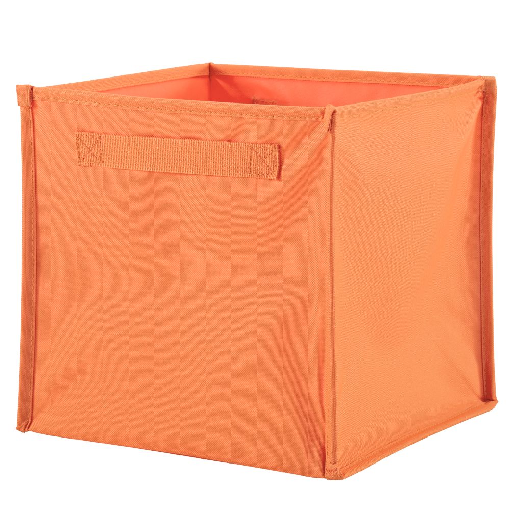 I Think I Canvas Cube Bin (Orange)