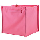 Pink Canvas Cube Bin