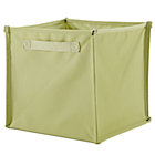 Lt. Green Canvas Cube Bin