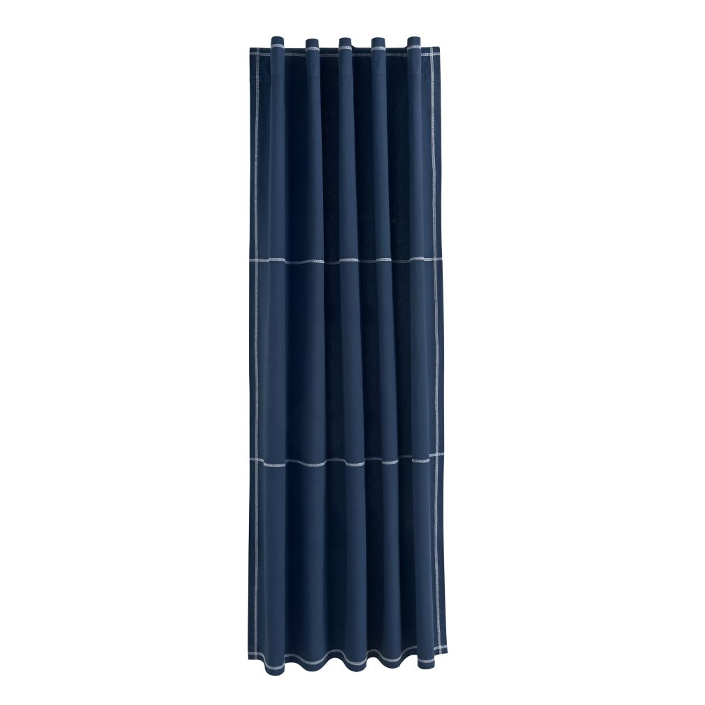 84" Canvas Curtain Panel (Blue)
