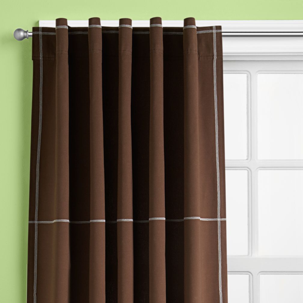 Canvas Curtain Panels (Brown)