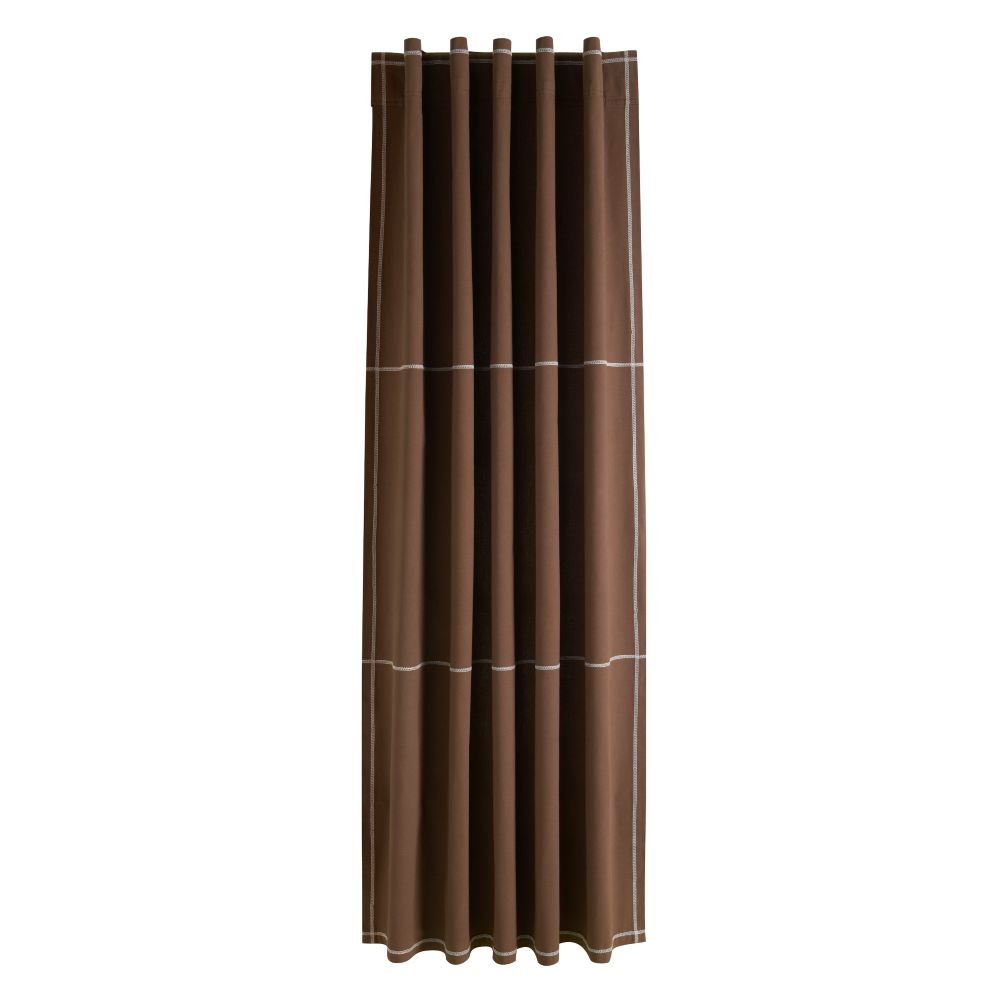 63" Canvas Curtain Panel (Brown)