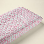 Pink Floral Changer Pad Cover