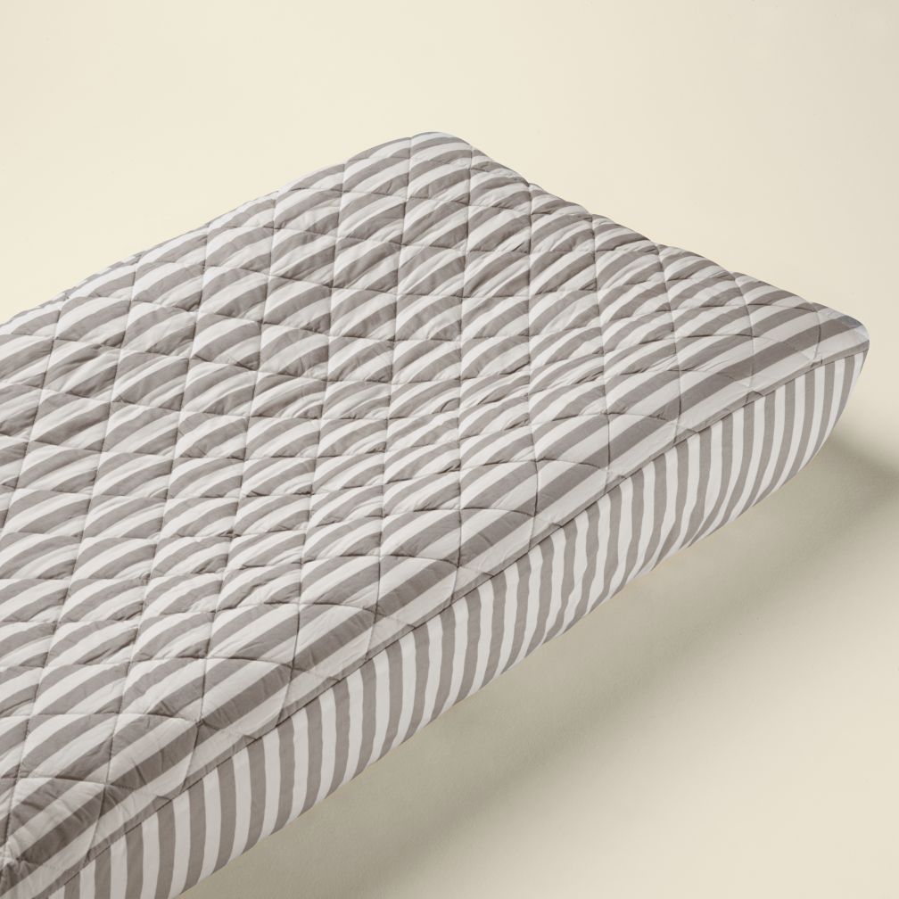 Changer Pad Cover (Khaki Stripe)