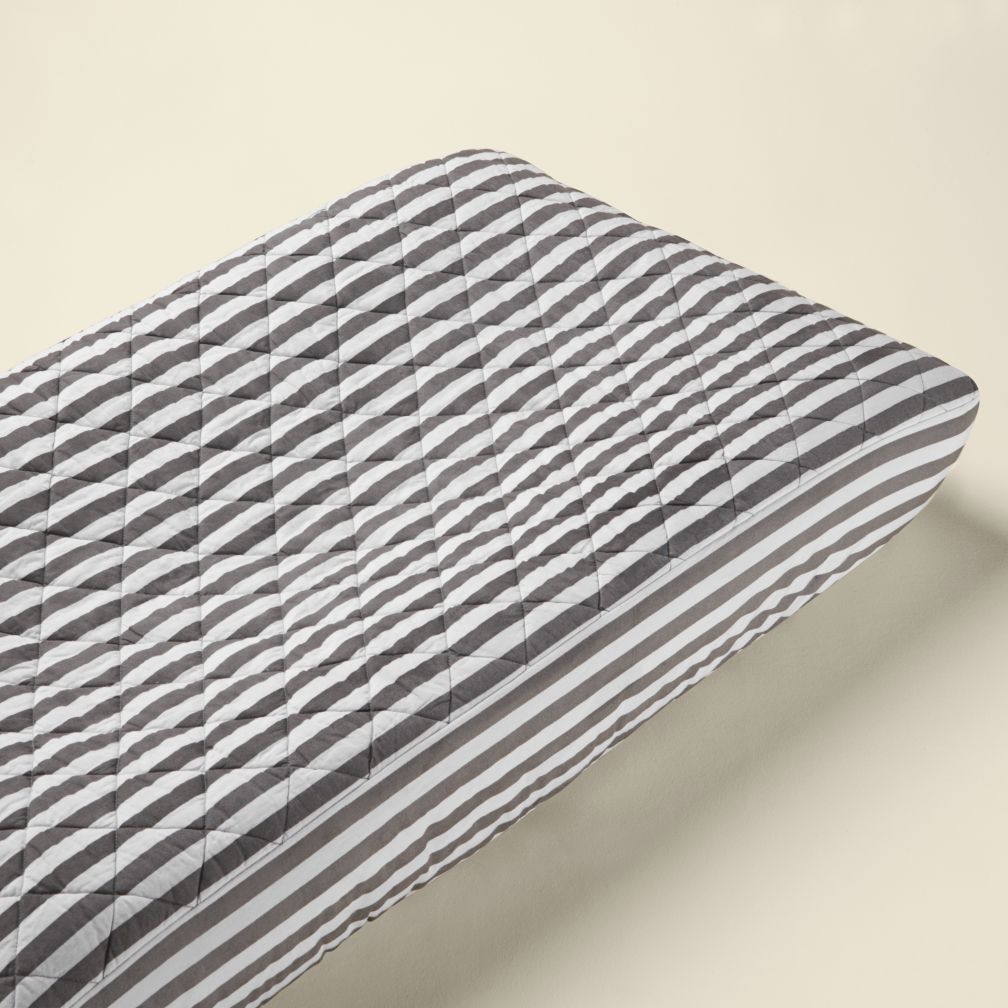Changer Pad Cover (Grey Stripe)