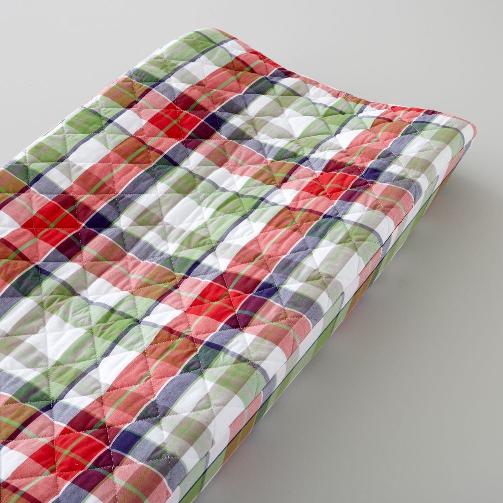 Changer Pad Cover (Blue Plaid)