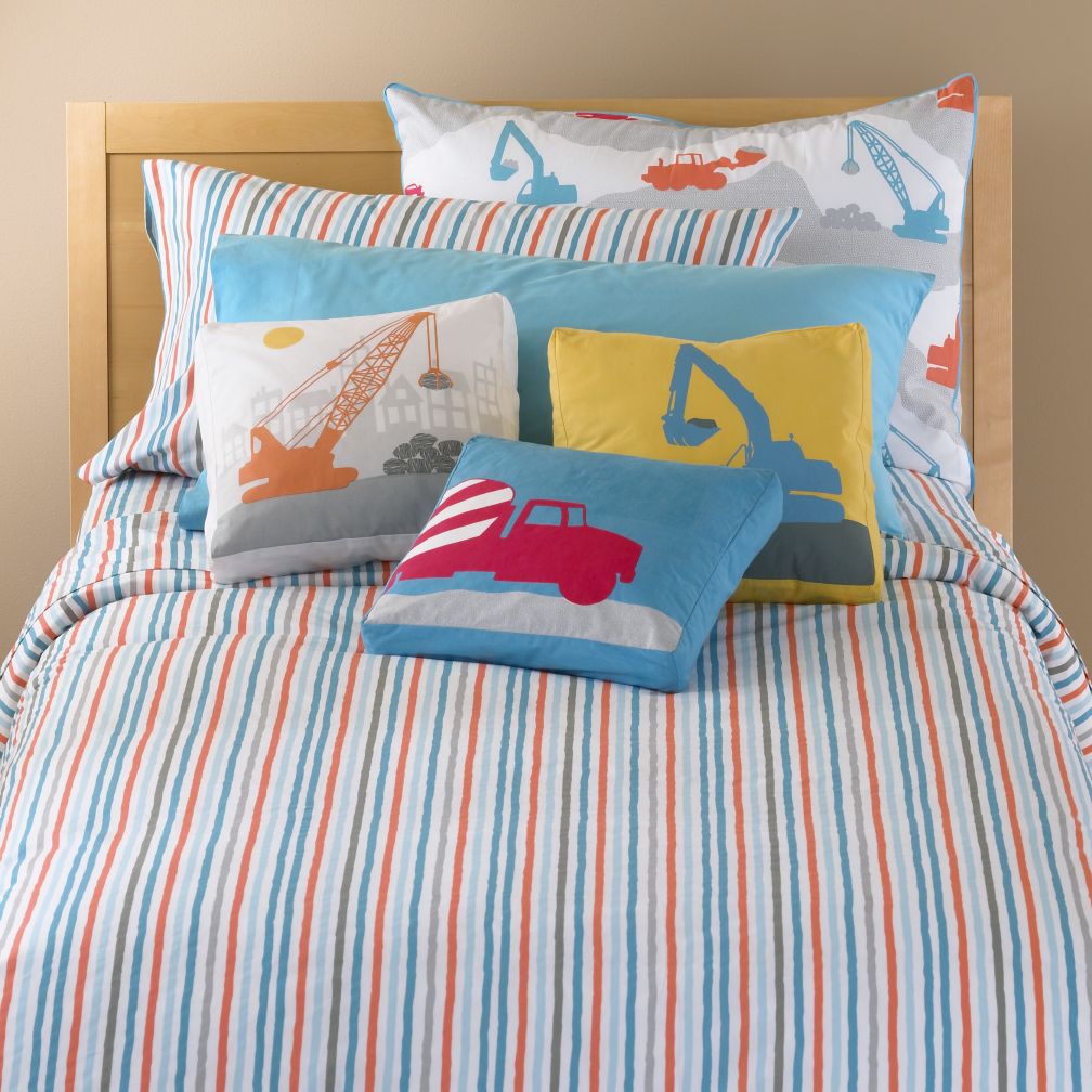 Construction Zone Stripe Duvet Cover