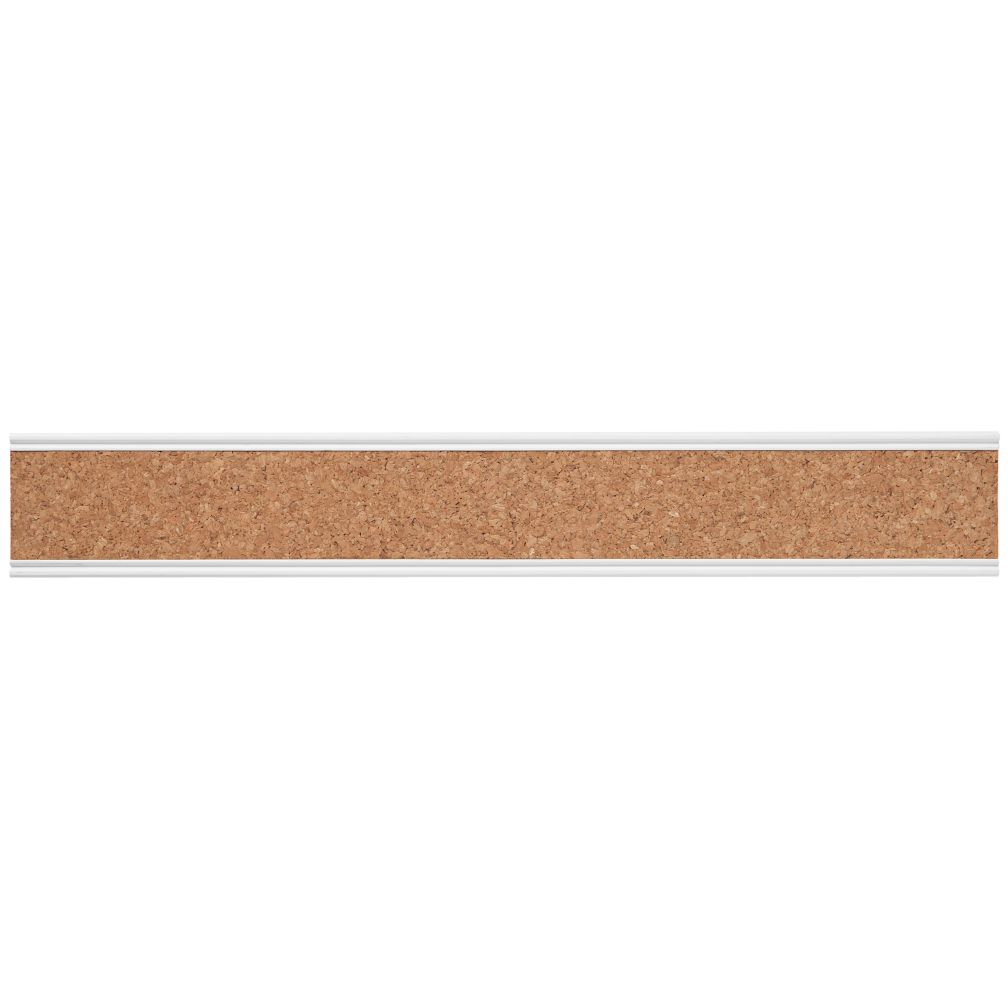 Straight and Narrow Cork Rail (White)