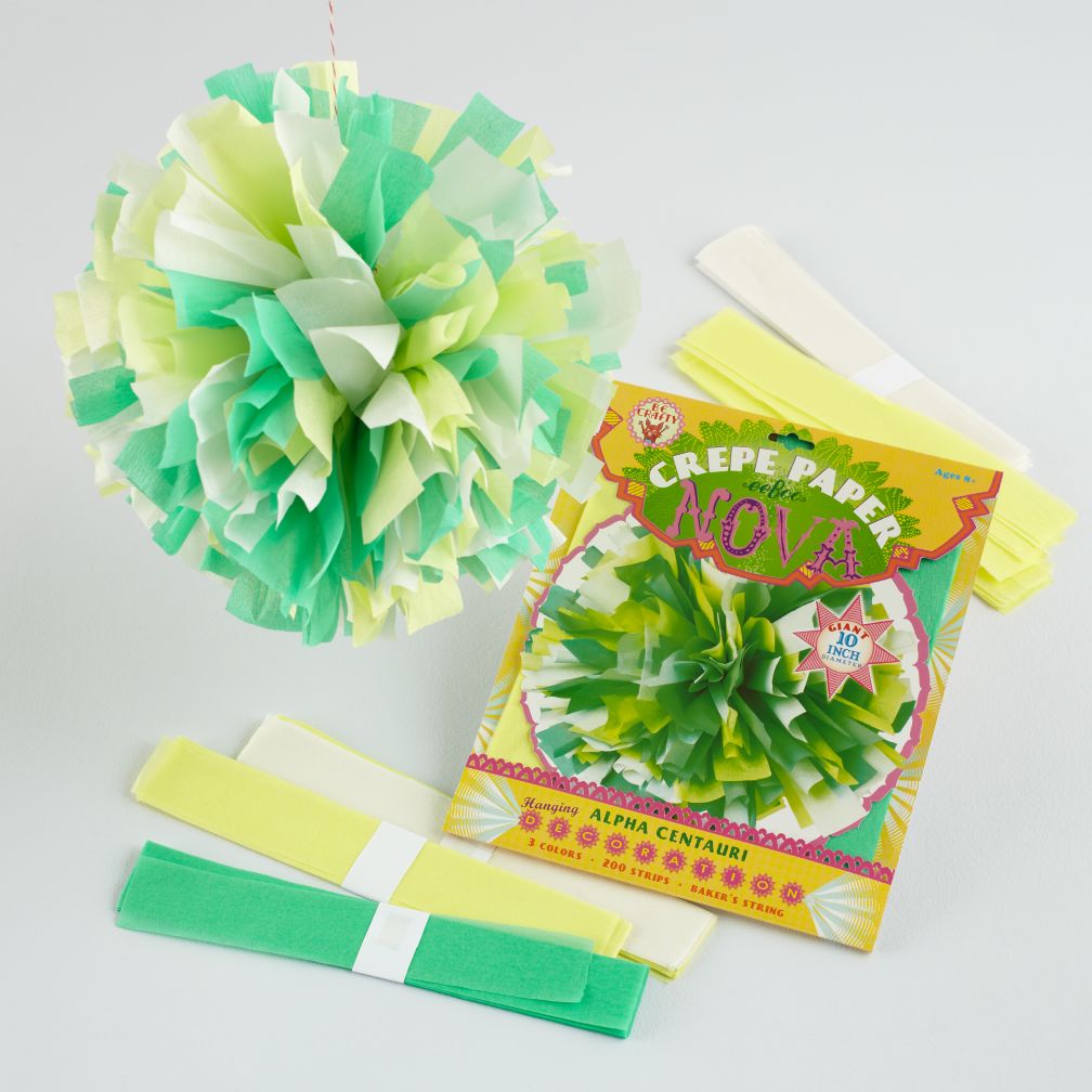 Green Hanging Paper Blooms Kit