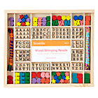 Wood Stringing Beads Set