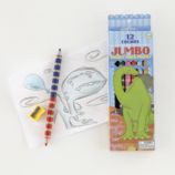 Jumbo Color Pencils (Dinosaur)