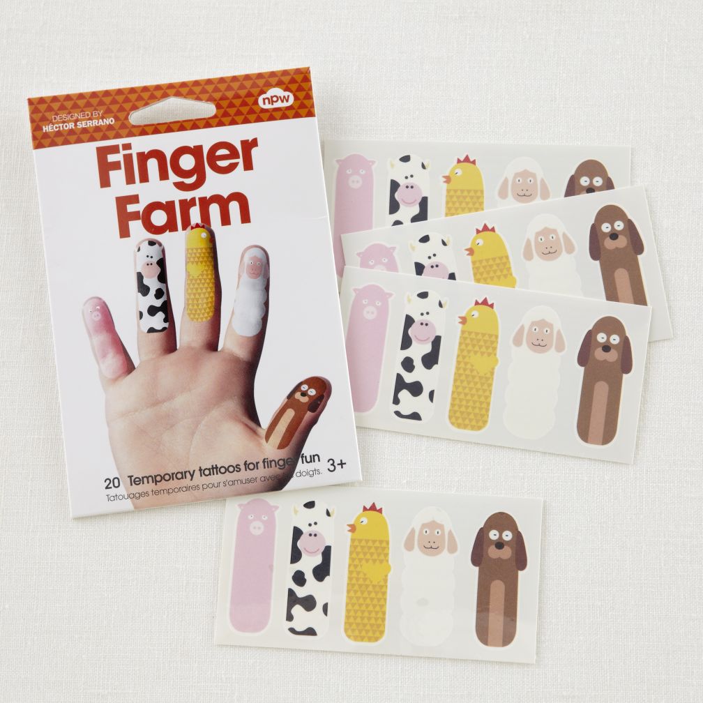 Tattoo Finger Puppets (Farm)