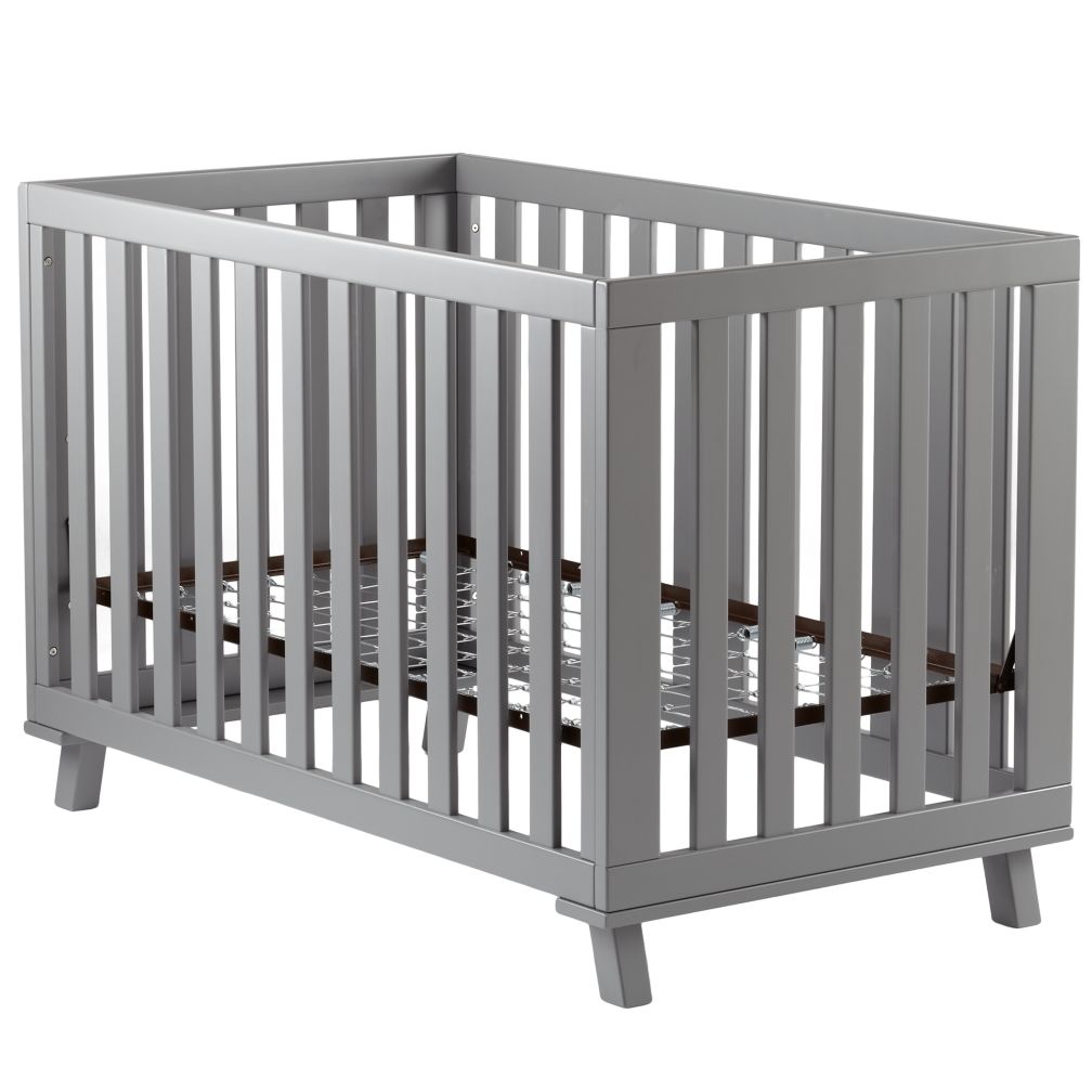 Grey Low-Rise Crib (Grey Frame and Grey Base)