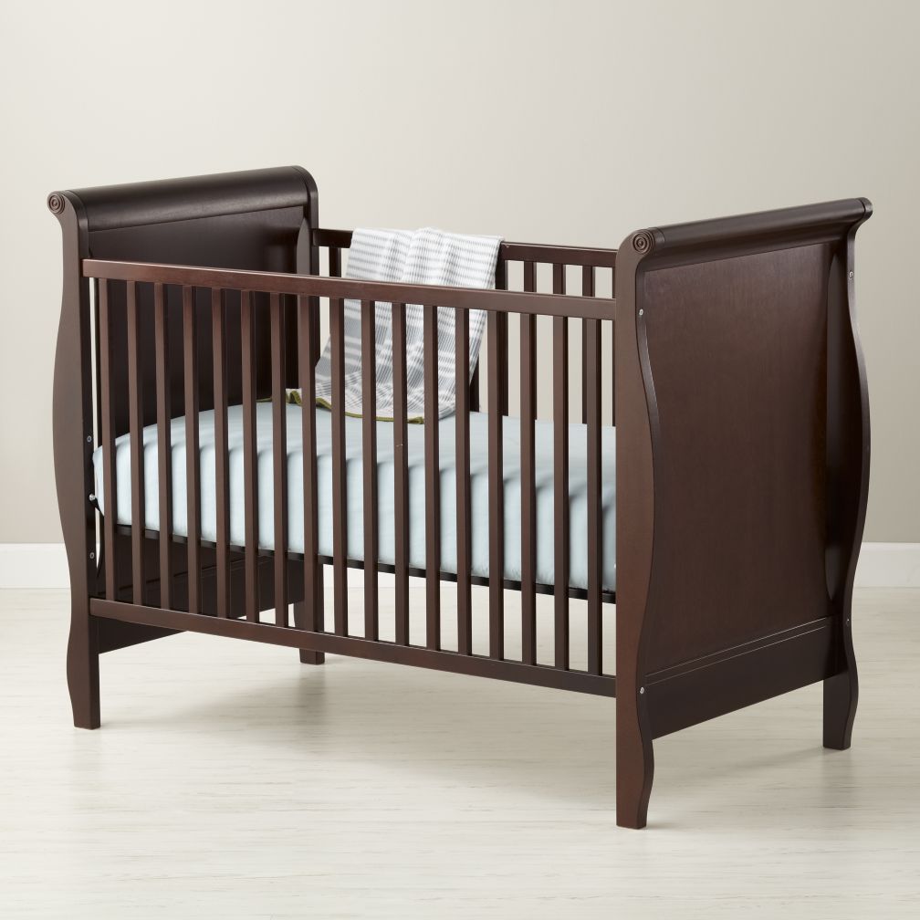 Sleigh Crib (Espresso)