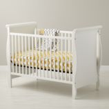 Sleigh Crib (White)