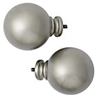 Solid Nickel Ball Finials (Set of 2)